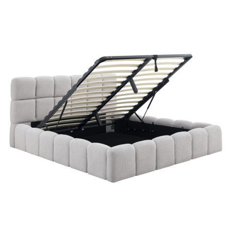 Łóżko Andre 160x200, tkanina Quelle, stelaż metalowy