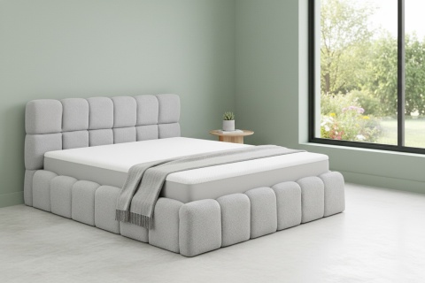 Łóżko Andre 160x200, tkanina Quelle, stelaż metalowy