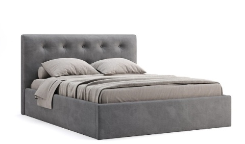 Łóżko Kate 160x200, tkanina Abriamo, stelaż metalowy