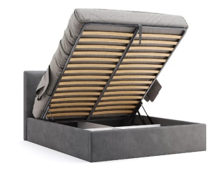 Łóżko Kate 160x200, tkanina Abriamo, stelaż metalowy