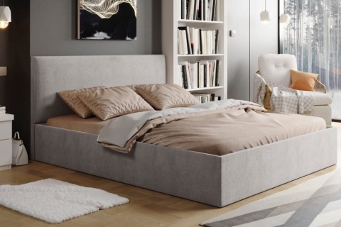 Łóżko Lindt 160x200, tkanina Abriamo, stelaż metalowy