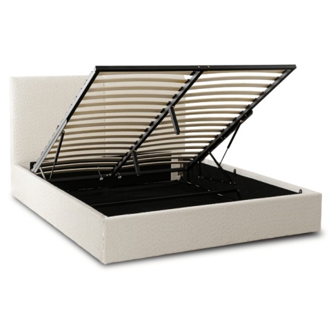 Łóżko Milani 160x200, tkanina Abriamo, stelaż metalowy