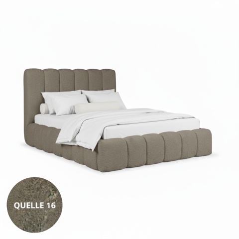 Łóżko Mili 160x200, tkanina Abriamo 03, stelaż metalowy