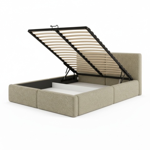 Łóżko Modo 160x200, tkanina Abriamo, stelaż metalowy