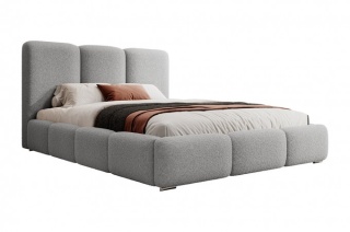 łóżko tapicerowane z pojemnikiem na pościel 140x200 Linda